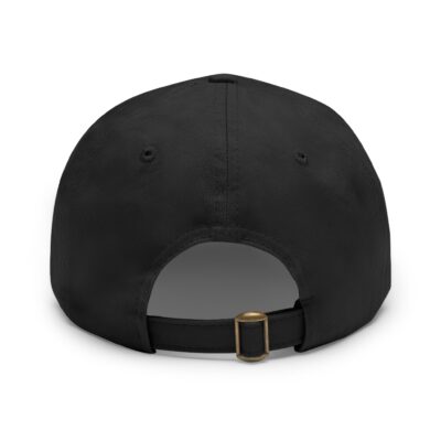 Stylish Dad Hat with Leather Patch - Trendy Bear Design - Image 7