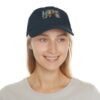 Stylish Dad Hat with Leather Patch - Trendy Bear Design - Image 12