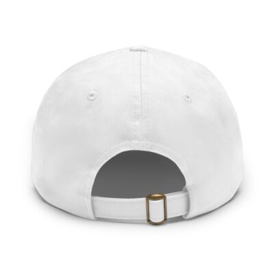 Stylish Dad Hat with Leather Patch - Trendy Bear Design - Image 3