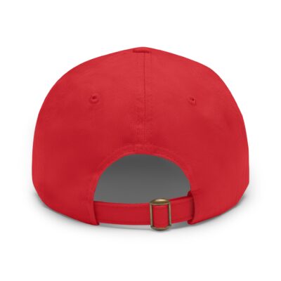 Stylish Dad Hat with Leather Patch - Trendy Bear Design - Image 19